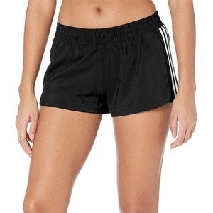 Adidas Pacer 3-Stripes Woven Black Shorts Size Small